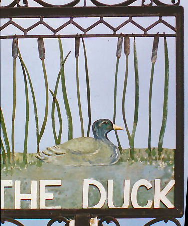 Dog and Duck sign 1991