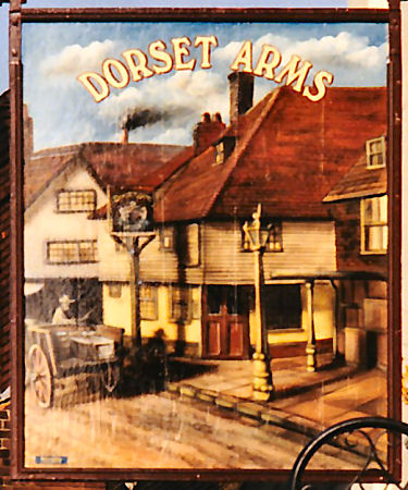Dorset Arms sign 1980s