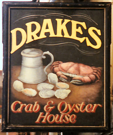 Drake's Crab and Oyster House sign 1980s