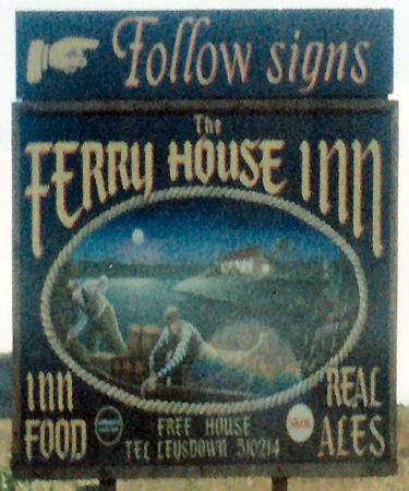 Ferry House Inn sign 1986