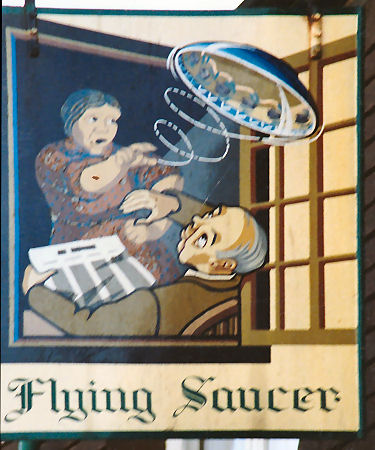 Flying Saucer sign 1989