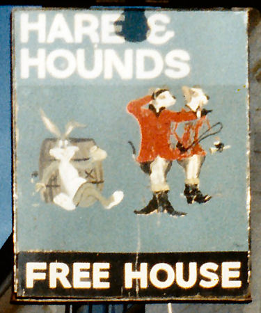 Hare and Hounds sign 1987