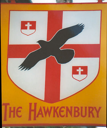 Hawkenbury Inn sign 2000