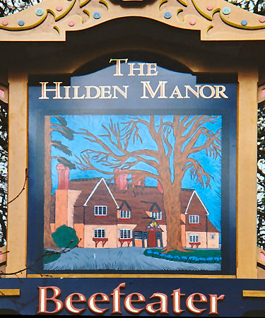 Hidden Manor sign 1992