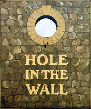 Hole in the Wall sign 1986