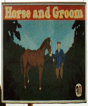 Horse and Groom sign 1990