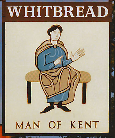 Man of Kent sign 1980s
