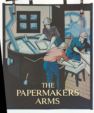 Papermaker's Arms sign 1991