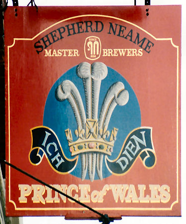 Prince of Wales sign 1991