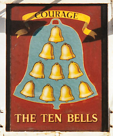 Ten Bells sign 1980s