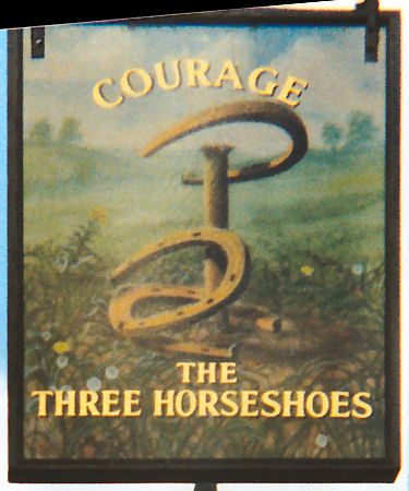 Three Horseshoes siign 1987