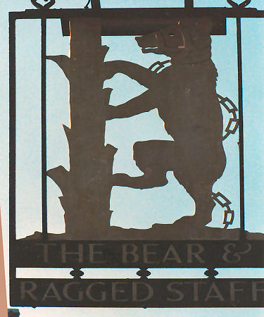 Bear and Ragged Staff sign 1991