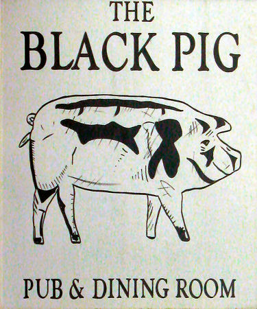 Black Pig sign 2015