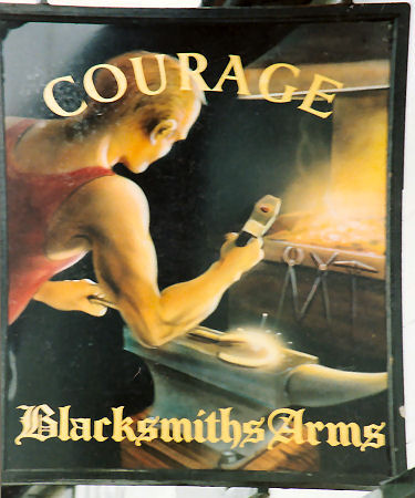 Blacksmith's Arms sign 1993
