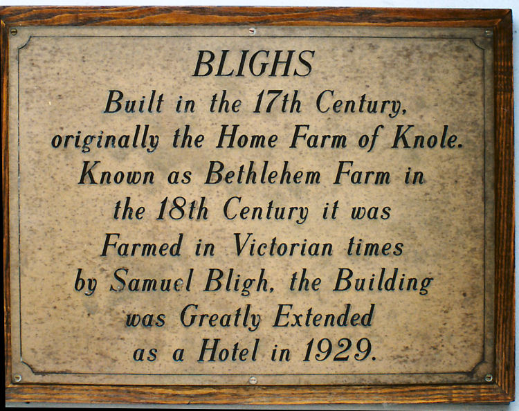 Blighs plaque 1993