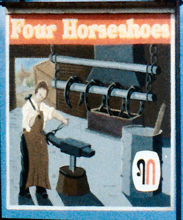 Four Horseshoes sign 1990