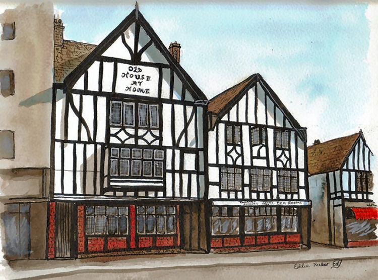 Old House at Home painting