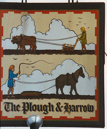 Plough and Harrow sign 1992