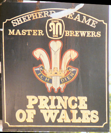 Prince of Wales sign 1991