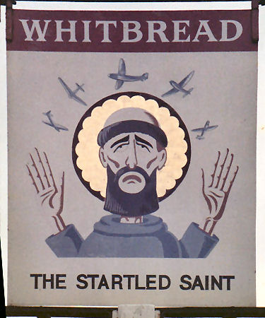 Startled Saint sign 1980s