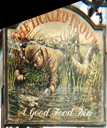 Tickled Trout sign 1986