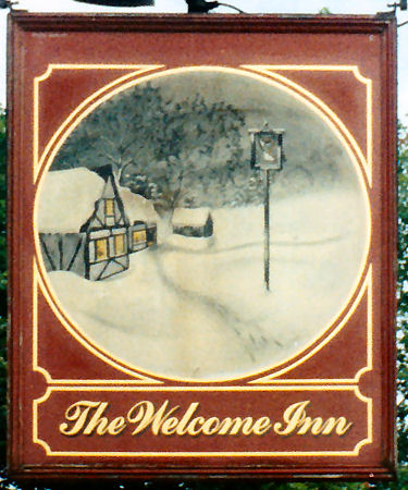 Welcome Inn sign 1986