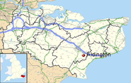 Aldington map