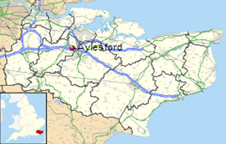 Aylesford map