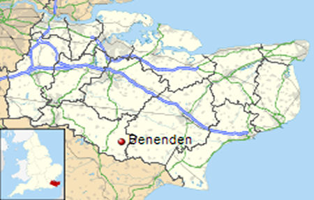 Benenden map