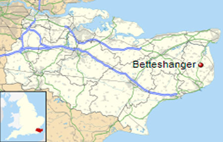 Betteshanger map