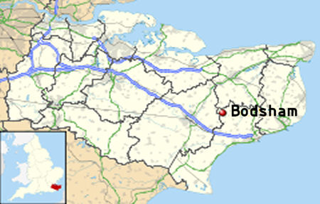 Bodsham map