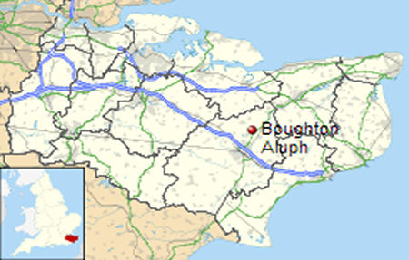 Boughton Aluph map