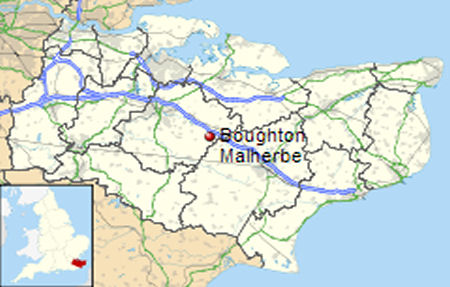 Boughton Malherbe map