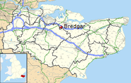 Bredgar map