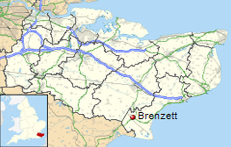 Brenzett map