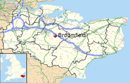 Broomfield-Maidstone-map