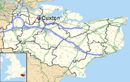 Cuxton map