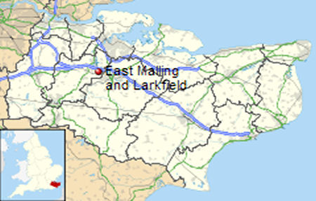 East Malling map