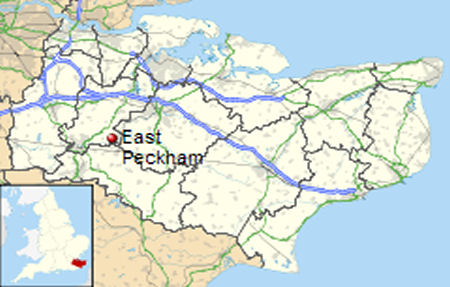 East Peckham map