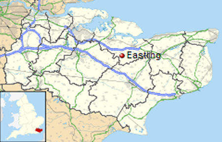 Eastling map