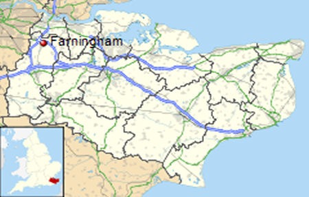Farningham map
