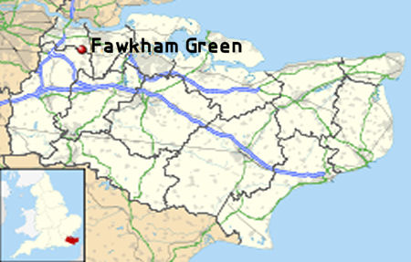 Fawkham Green map