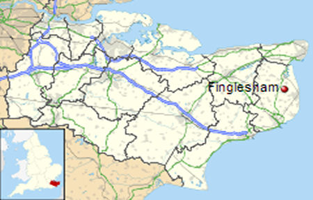 Finglesham map