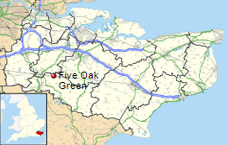 Five Oak Green map