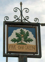 Five Oak Green sign