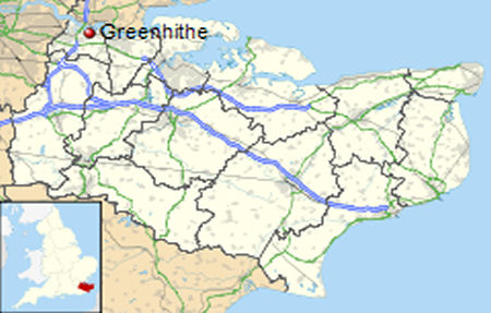 Greenhithe map