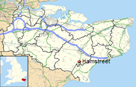 Hamstreet map