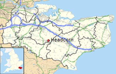 Headcorn map