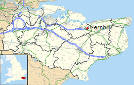 Hernhill-map