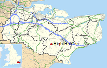 High Halden map